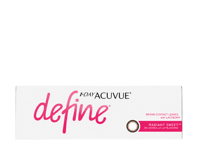 1-Day Acuvue Define 30 Pack Radiant Sweet Contact Lenses