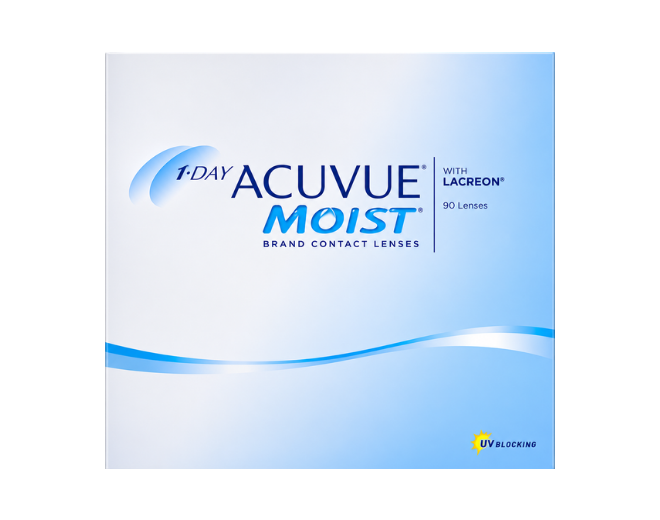 1-Day Acuvue Moist 90 Pack Contact Lenses