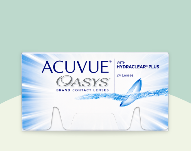 Acuvue Oasys contact lens with Hydraclear Plus technology 24 Pack
